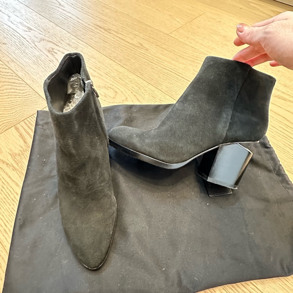 Alexander Wang Suede Gabi boots in black